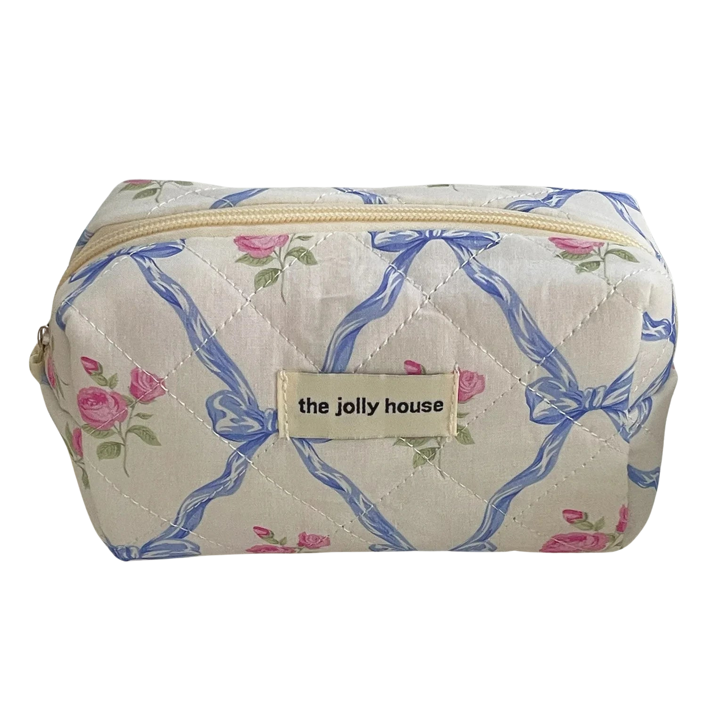 Trousse de Maquillage Fleurie en Coton