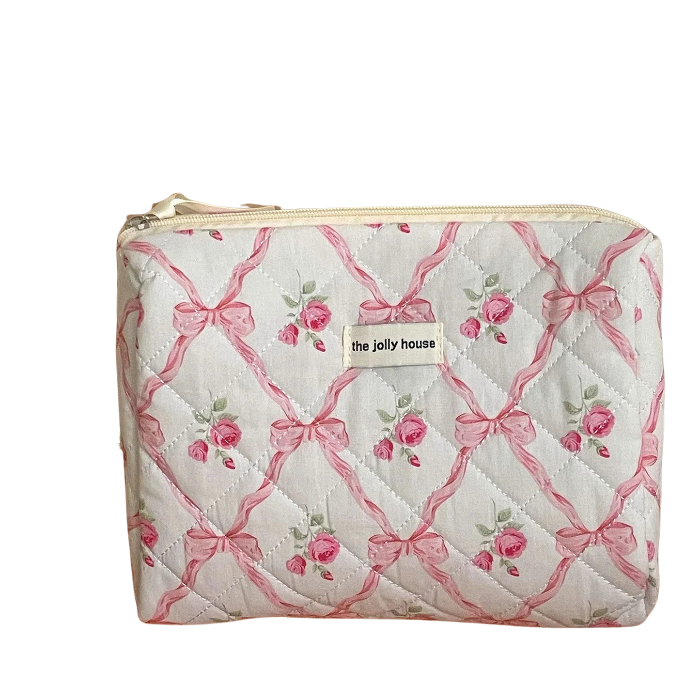 Trousse de Maquillage Fleurie en Coton
