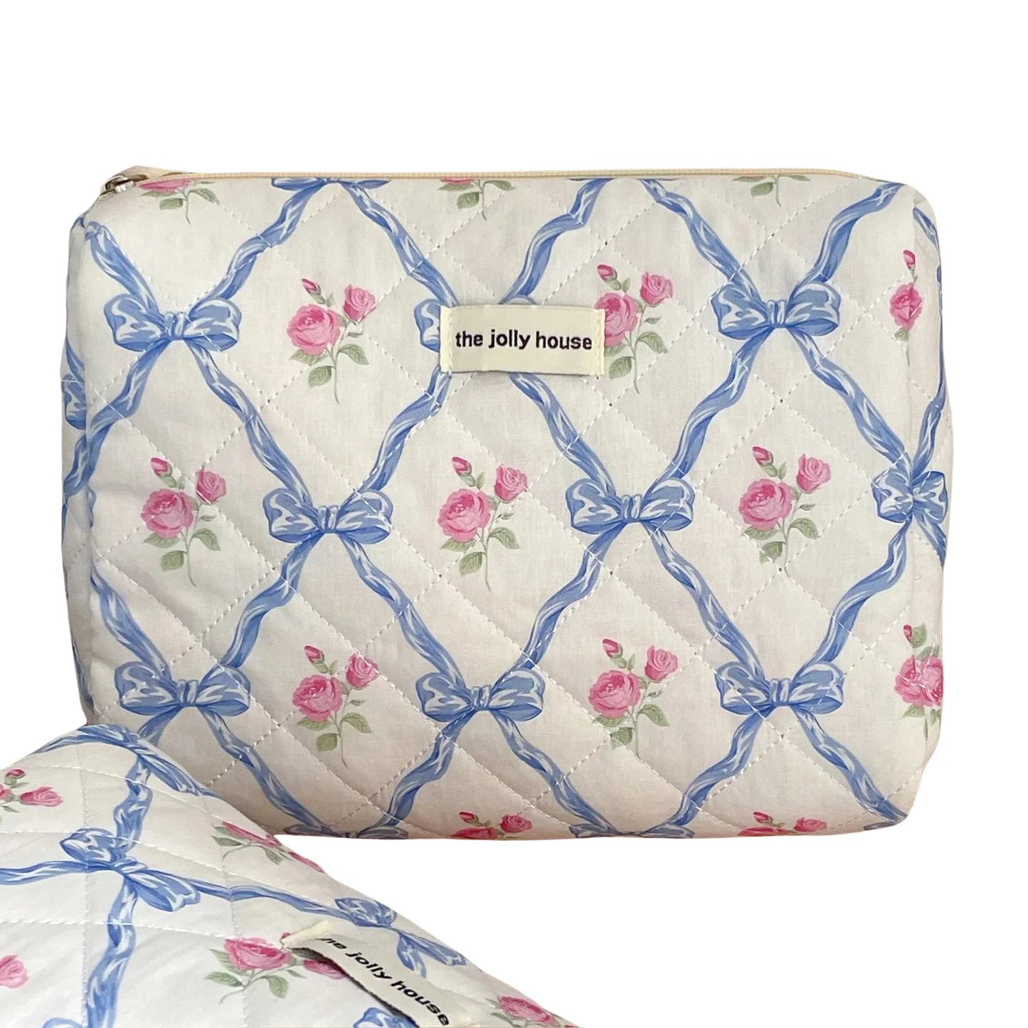 Trousse de Maquillage Fleurie en Coton