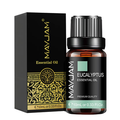 MAYJAM 10ML Lavender Lemongrass Jasmine Vanilla Eucalyptus Rose Lemon Essential Oil For Humidifier Diffuser Candle Making