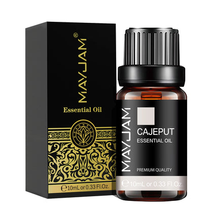 MAYJAM 10ML Lavender Lemongrass Jasmine Vanilla Eucalyptus Rose Lemon Essential Oil For Humidifier Diffuser Candle Making