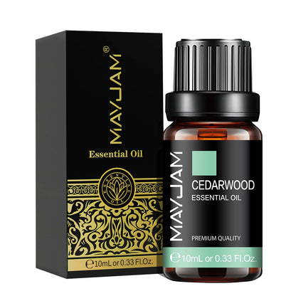 MAYJAM 10ML Lavender Lemongrass Jasmine Vanilla Eucalyptus Rose Lemon Essential Oil For Humidifier Diffuser Candle Making