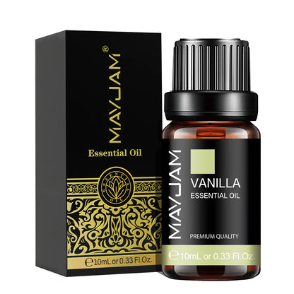 MAYJAM 10ML Lavender Lemongrass Jasmine Vanilla Eucalyptus Rose Lemon Essential Oil For Humidifier Diffuser Candle Making